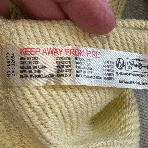 Free People Movement Start Up Pullover Oversized Relaxed Fit Yellow Gray Size M - Picture 12 of 16